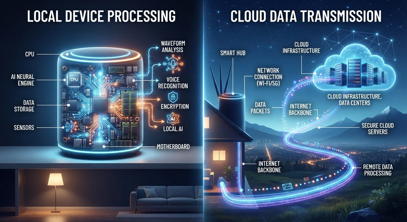Local Processing vs. Cloud Processing in Smart Devices