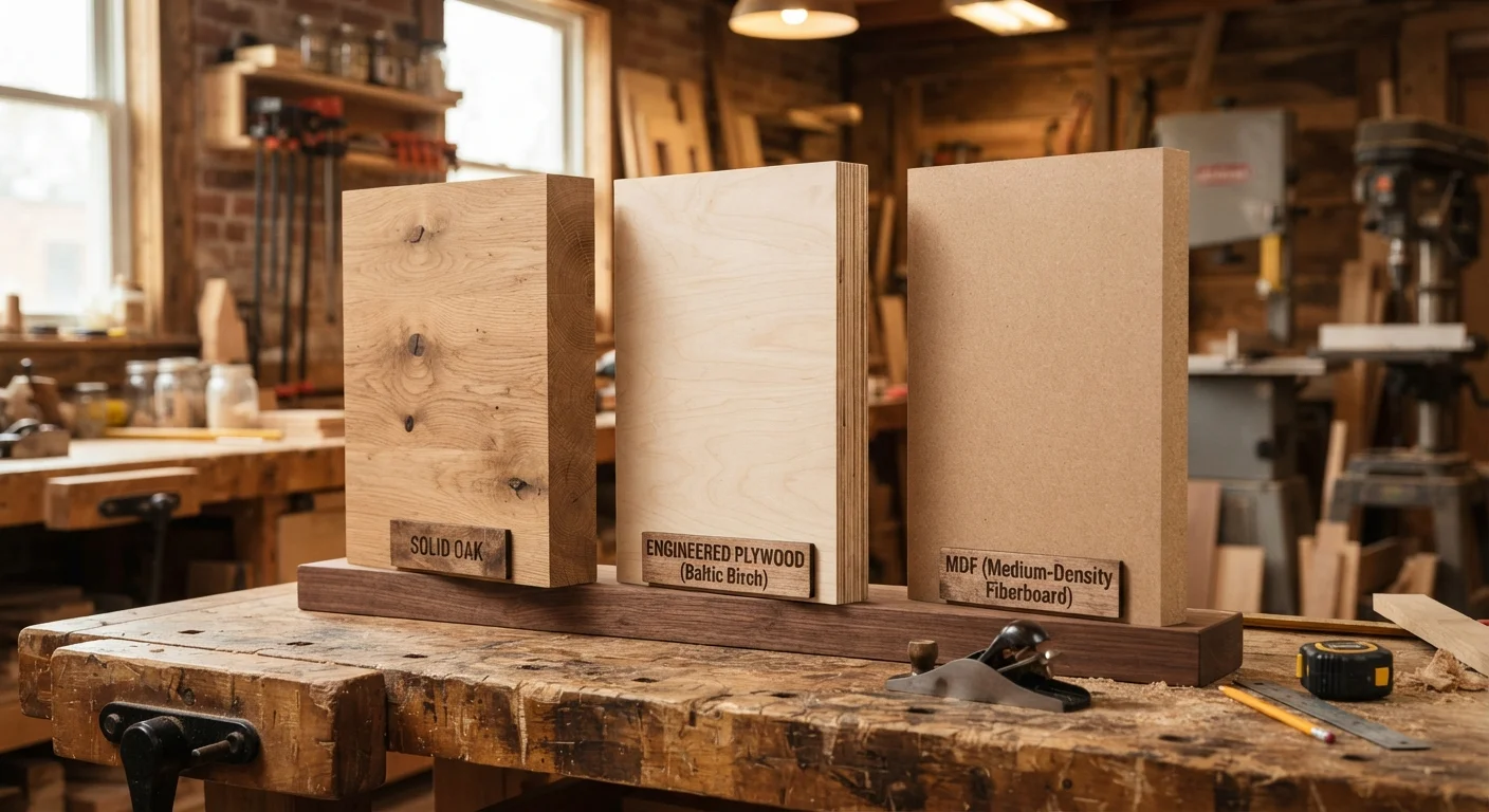 Solid Wood vs. Engineered Wood vs. MDF: Choosing the Right Material for Your Furniture
