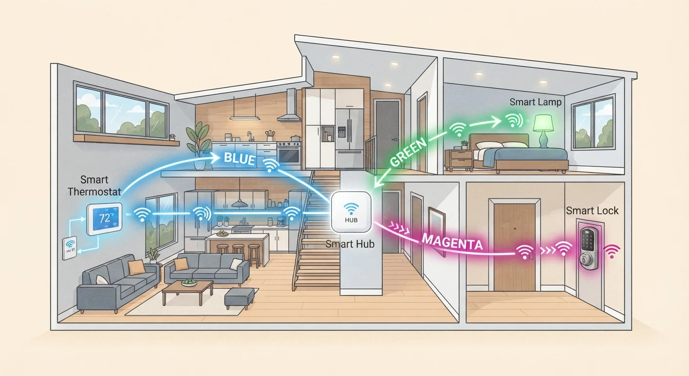 Wi-Fi, Zigbee, Z-Wave, and Thread: The Wireless Protocols Behind Smart Devices